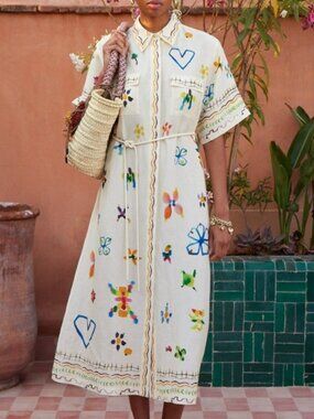 Alemais | Dresses | Alemais Hearts White Embroidered Mini Dress Us Size 2 |  Poshmark